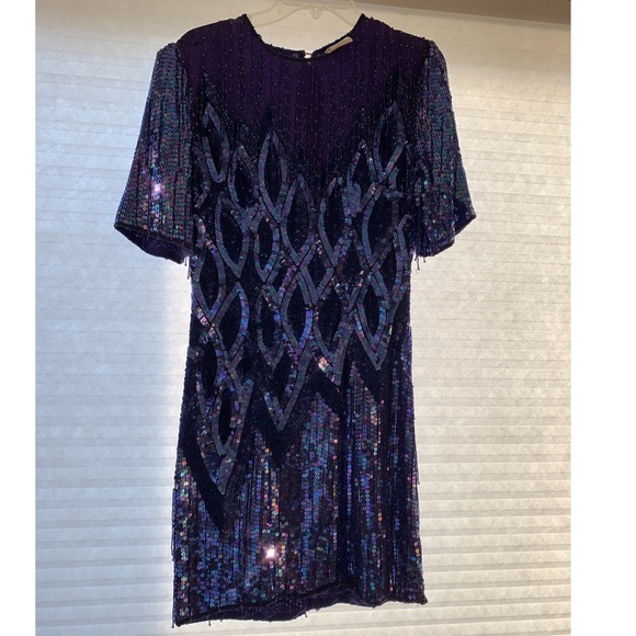 VINTAGE sequin flapper dress Elegance by Anujan - Picture 2 of 8